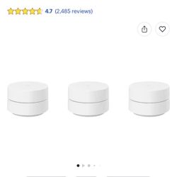 Google WiFi Extender Mesh Router 3 Pack
