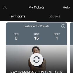 Justice & Kaytranada Tickets