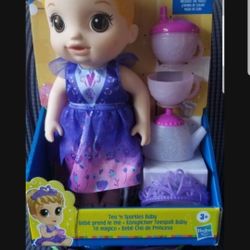 Baby ALIVE Princess With Tea Party Set And Crown And Diaper