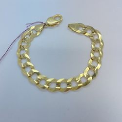 Gold Cuban Bracelet 14K New 