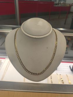14k solid gold Cuban link necklaces Regular price $2199 cash deals only $1549 if you interested please make sure you ask for Maribel thank you