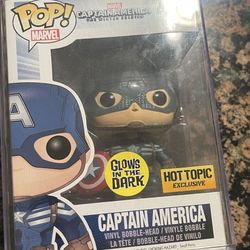 Captain America hot topic Glow In The Dark Funko Pop