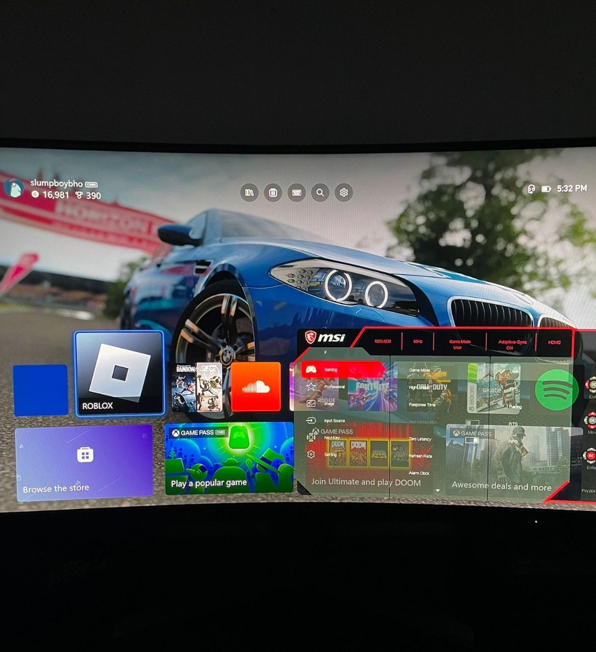 MSI optix 165Hz Curved Gaming Monitor