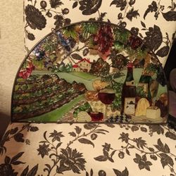 Wine And Cheese Party At The Vineyard Painted Glass