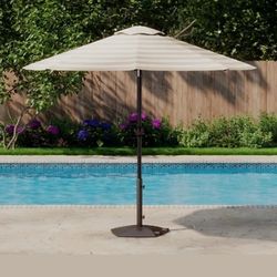 Mosaic 9-ft.Striped Outdoor Patio Market Umbrella,Polyester Fabric,Sun Umbrella for Garden Deck Pool