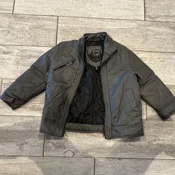 Boy 3T Leather Jacket Charcoal Color