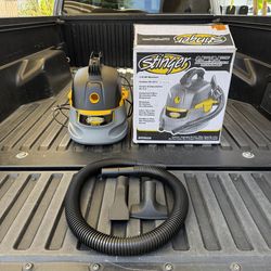 Stinger 2.5 Gal. 1.75 Peak HP Shop Vacuum Wet Dry Vac w/Filter Bag, Hose, Utility & Car Nozzle Attachments