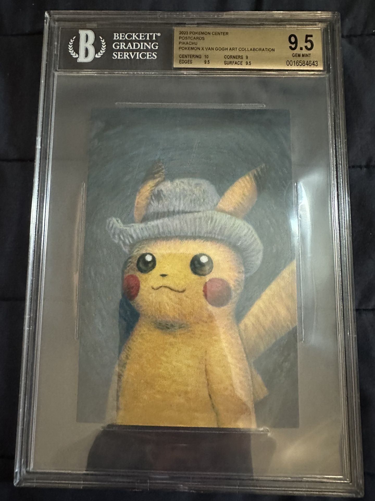 Van Gogh Pikachu Postcard - BGS 9.5