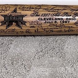 1997 MLB All-Star Laser Engraved Game Bat 