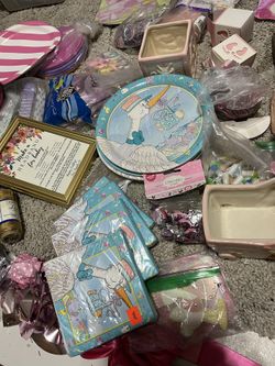 Lots Of Baby shower Items For Girl 