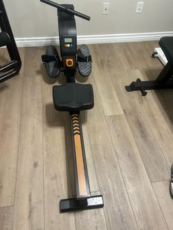 Magnetic Rowing Machine with Digital Monitor
