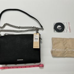 NWT Rebecca Minkoff Avery Crossbody Black Leather