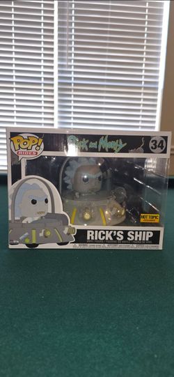 Funko Pop! Rides Animation Rick and Morty Rick's Ship #34 Hot Topic Exclusive