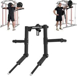 New Mikolo Standing Lateral Raise Attachment for Squat Rack, w/ 1" Holes, Power Rack Cage Attachment