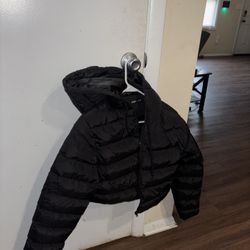 Black Puffer Jacket From SHEIN 