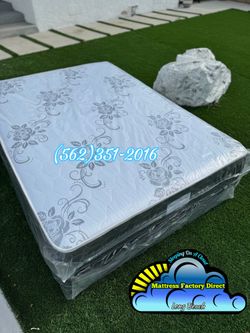 Mattress And Boxspring Queen Colchon Y Tambor Bed Set Nueva Cama Bonita New 