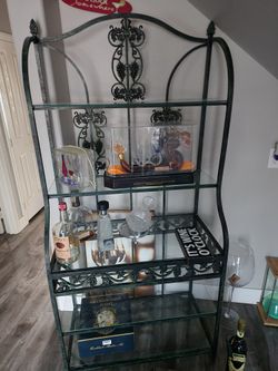 Glass iron cabinet