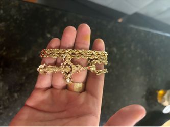 Solid 14k rope chain 48 grams