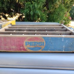 Vintage Wooden Pepsi Crate 