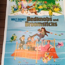 Bedknob And Broomsticks Original Disney Movie Poster