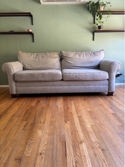 Gray couch from Bassett furniture