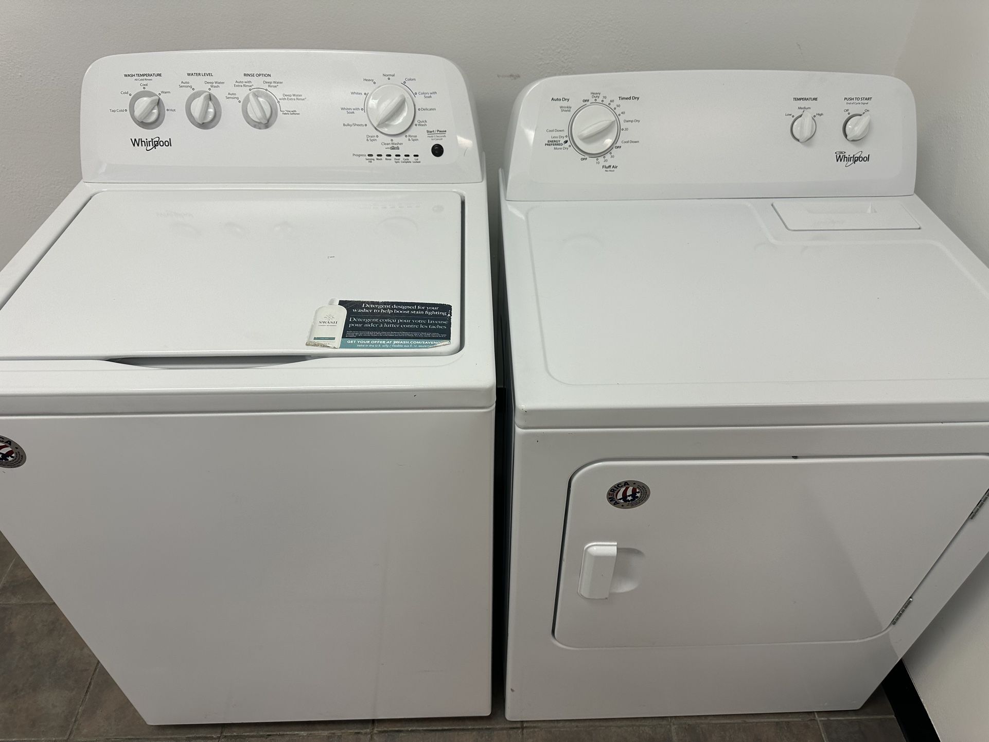 Whirlpool Washer And Electric Dryer Set 