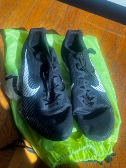 Nike Zoom Rival Sprint Track Spikes, Black/White, w/ Bag & Spikes Size 13