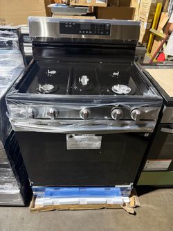 30”  brand new Samsung 5 burner gas stove stainless steel