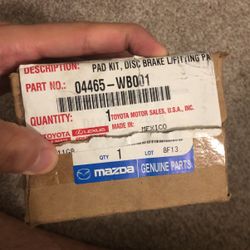 Brake Pads Toyota Mazda 
