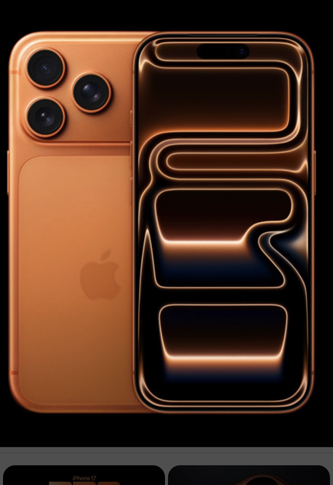 iPhone 17 Pro Cosmic Orange 256 Gb. Sealed Pack
