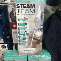 Steam Team Seven, And One Handheld In Floor Steamer