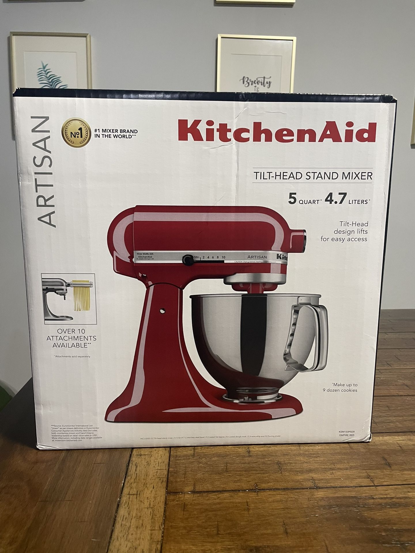 KitchenAid Artisan Series 5 Quart Tilt-Head Stand Mixer - EMPIRE RED