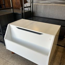 Kids Storage Organizer with Front Book Storage - White