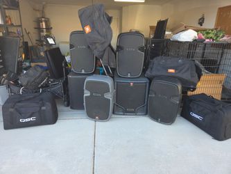 QSC, JBL and EV Powered speakers