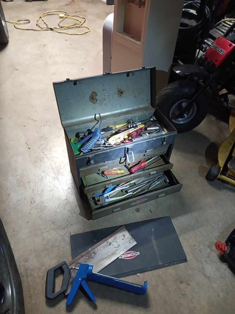 Toolbox With Tools Vintage