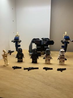LEGO death trooper and night trooper, battle droids