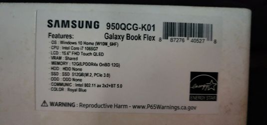 Galaxy book flex 15.6