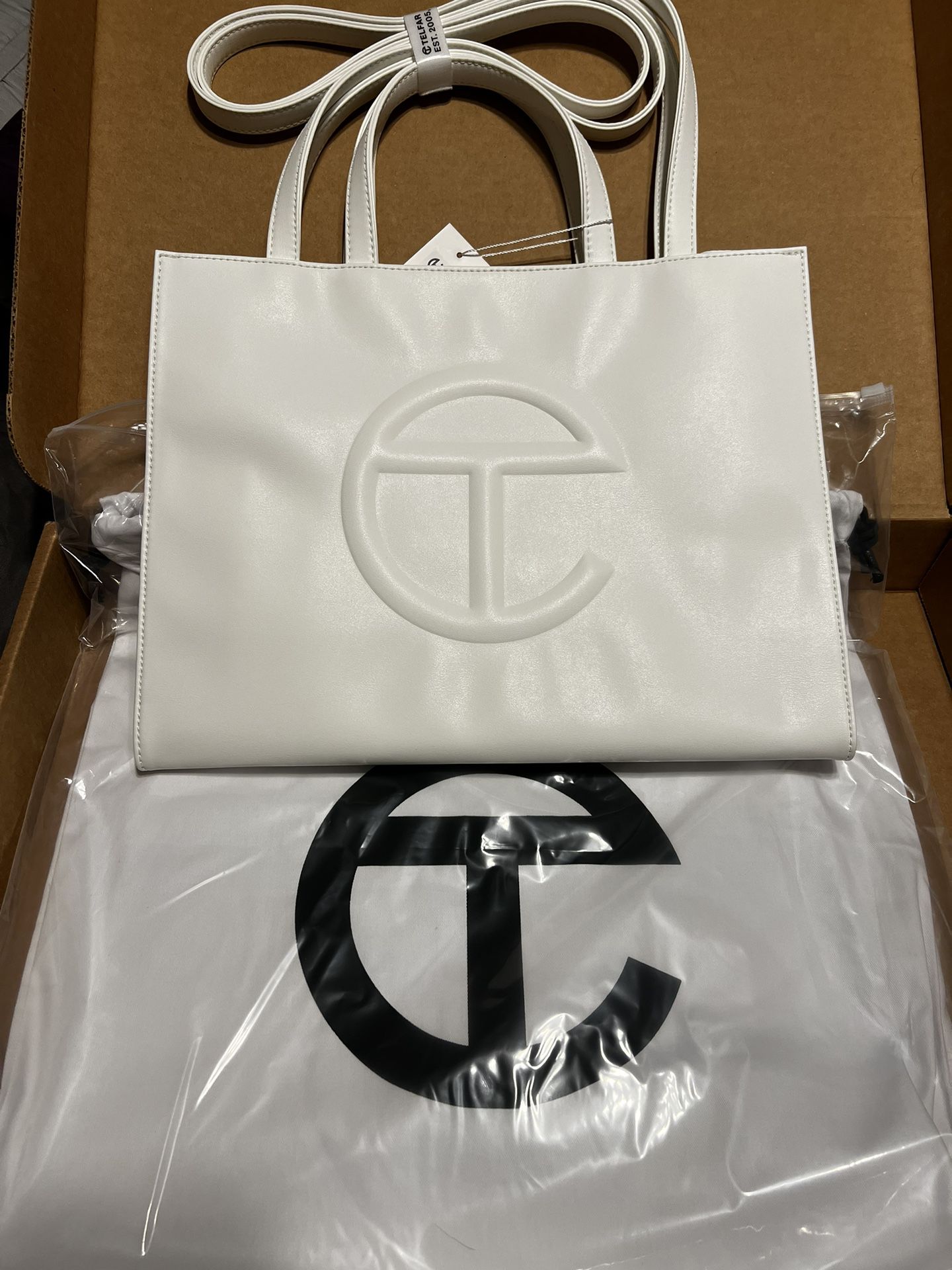 TELFAR Medium Shopping Bag - White