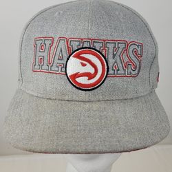 Atlanta Hawks NBA Ultra Game Snapback OSFM Official Gray Hat Cap