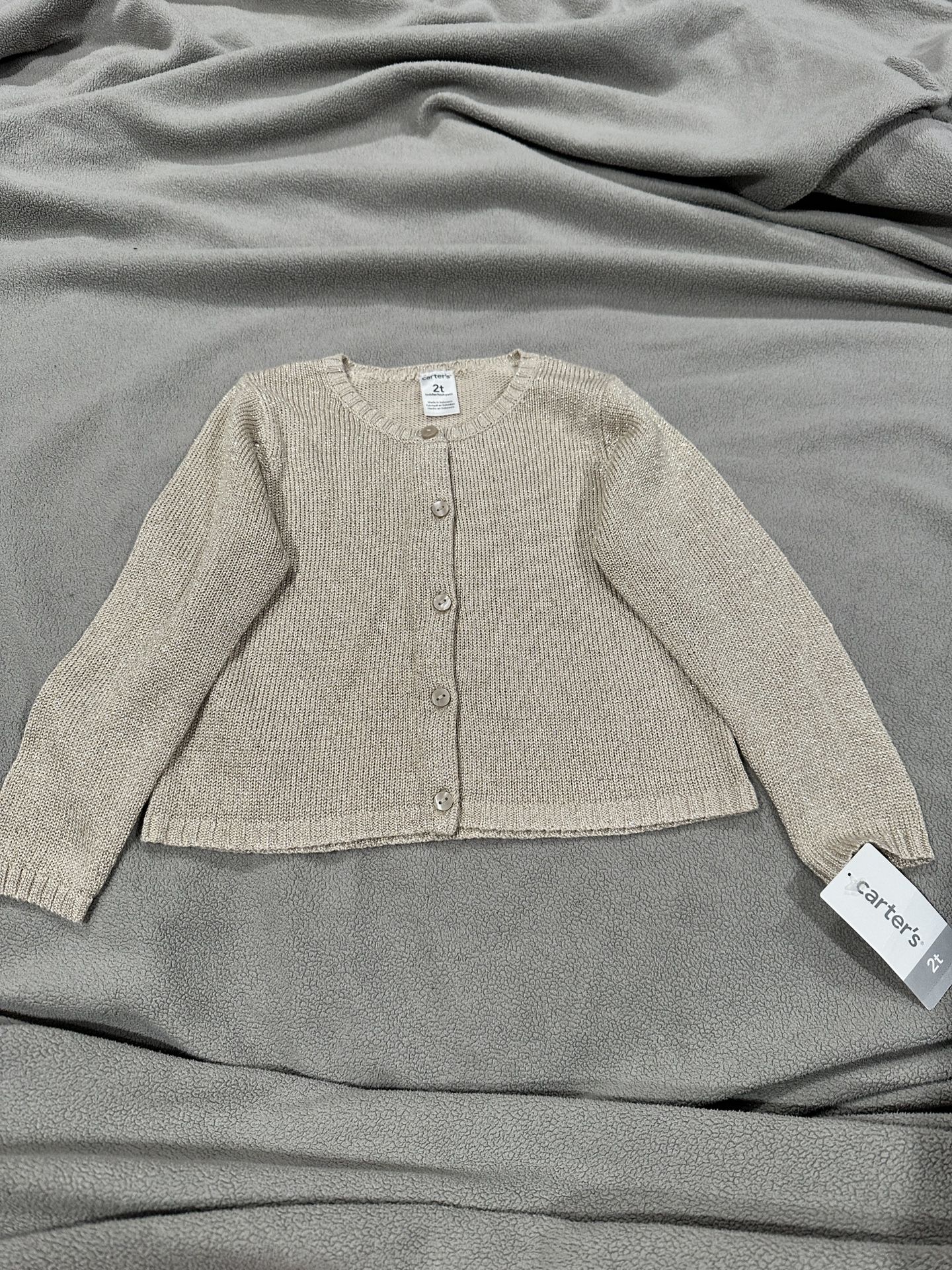 Carter’s Girls Sparkly Cardigan Size 2T