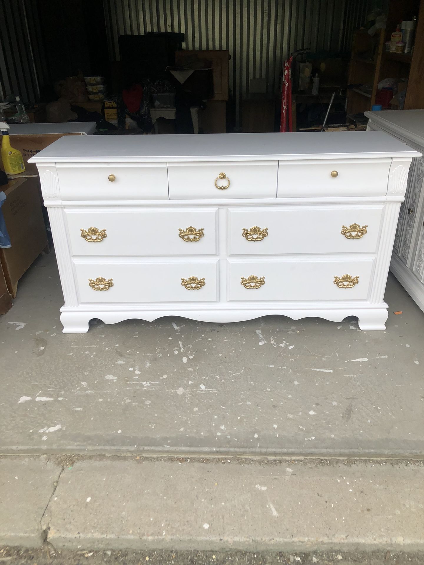 White 7 Drawer Dresser