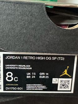 Jordan 1 kids size 8c