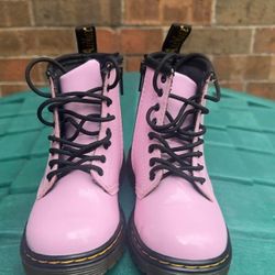 Dr. Martens Pink Combat Boots