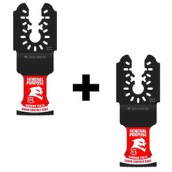  DIABLO 1-1/4 in. Universal Fit Carbide Oscillating Blade for General Purpose Cuts (2-Pack)