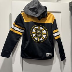 Authentic Reebok Bruins hooded sweatshirt Youth Medium size 10-12 