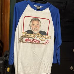 Vintage Kenny Rogers World Tour Raglan Baseball Shirt