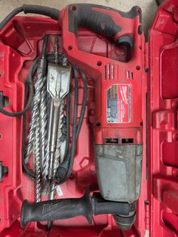 Milwaukee SDS plus rotary hammer 1" and drill bits