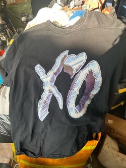 The Weeknd Dawn FM Chrome XO Logo Shirt Size Large