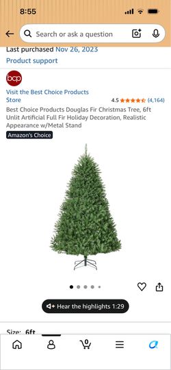 6 fr Douglas Fur Artificial Christmas Tree