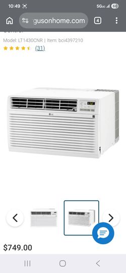 NEW LG Through-the-Wall Air Conditioner LT1430CNR